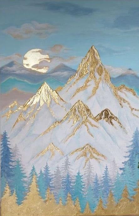 Saturday, 23rd December 2023 | Its a Golden Christmas - Gold Leaf Painting | 4:00PM - 6:30PM