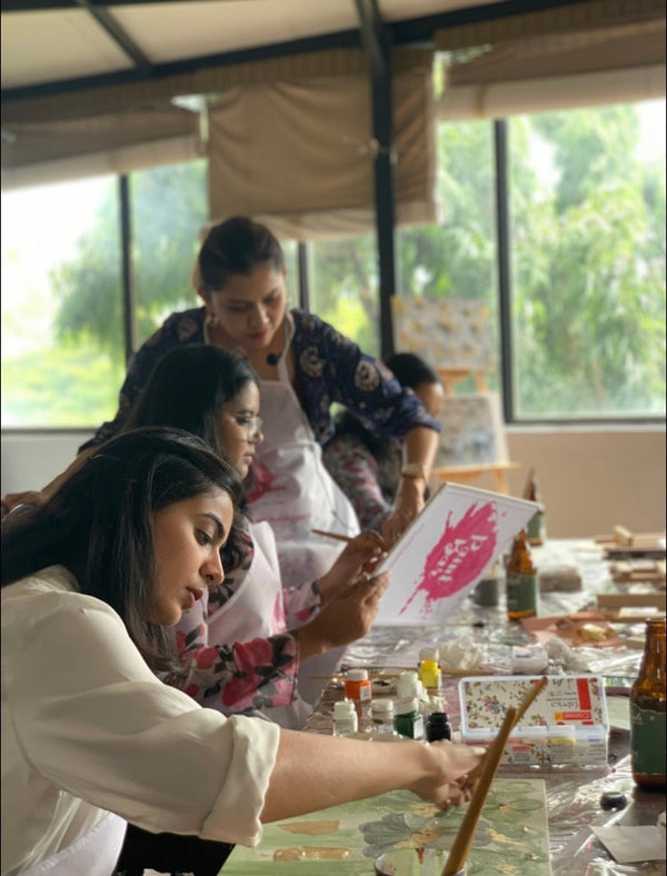 Saturday, 23rd December 2023 | Its a Golden Christmas - Gold Leaf Painting | 4:00PM - 6:30PM