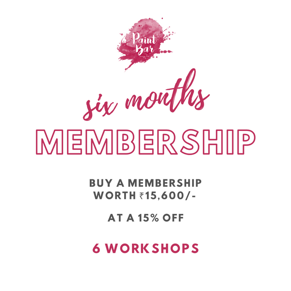 Paint Bar 6 month Membership - 6 workshops