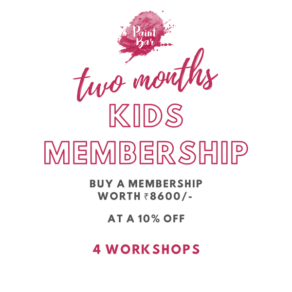 Kids Paint Bar 2 month Membership - 4 workshops